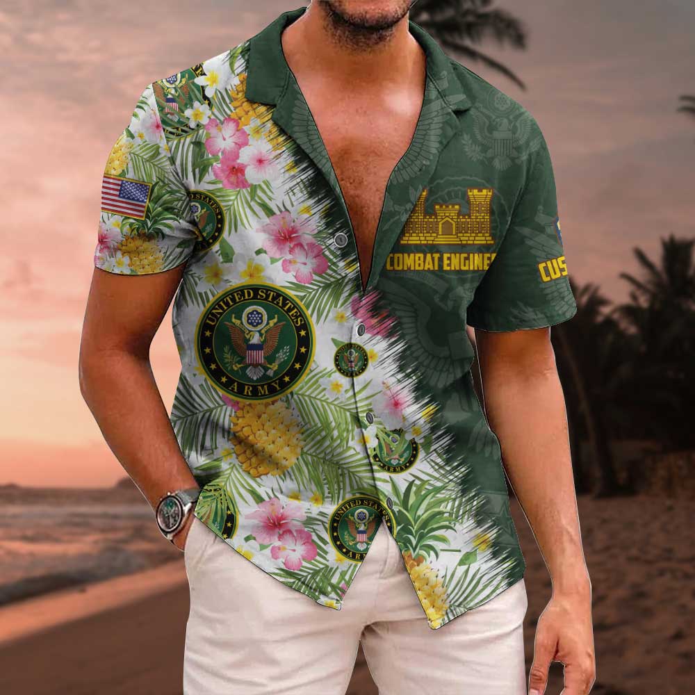 Army Branches Aloha Shirt HW1 13 Army Branches Aloha Shirt HW1