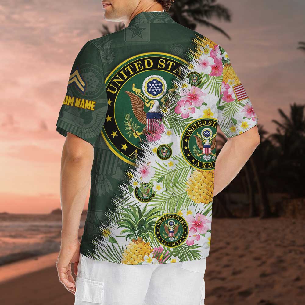 Army Branches Aloha Shirt HW1 15 Army Branches Aloha Shirt HW1