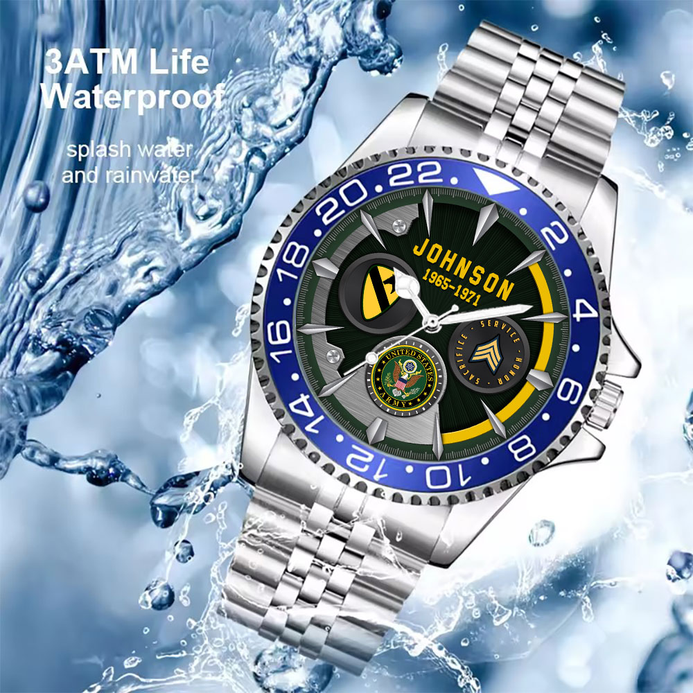 Army Division Men Silver Watch SS14 10 Army Division Men Silver Watch SS14