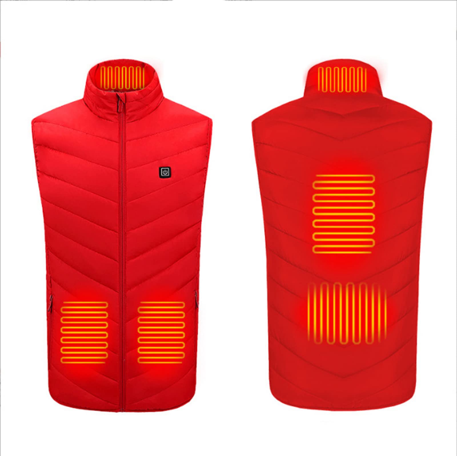 DD214® Unisex Heated Vest 8 Heated Vest Red 1