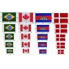 Flag Patches National Country Flag Badges Sew on Iron on (8)