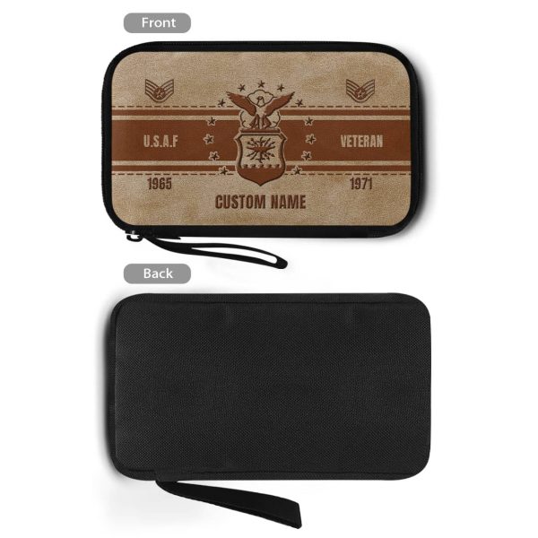AirForce Brown Leather VeteranCable Storage Bag 1