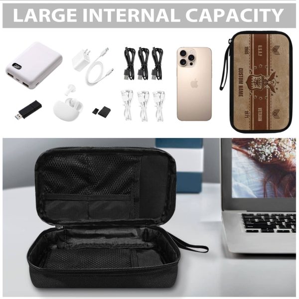 AirForce Brown Leather VeteranCable Storage Bag 6