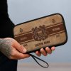 USCG Brown Leather VeteranCable Storage Bag 5