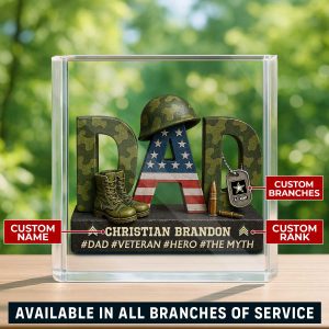 1 Army Custom Military Logo Gifts For Veteran Dad