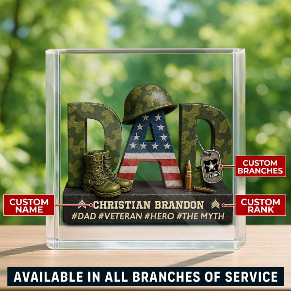 1 Army Custom Military Logo Gifts For Veteran Dad