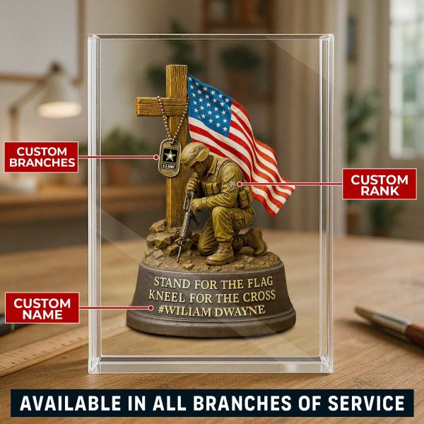 1 Army Veterans Military Acrylic Plaque Personalized Gifts For Veteran