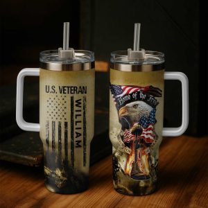 1 Home Of The Free Tumbler 40oz