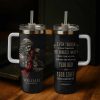 1 I Will Fear No Evil For You Are With Me Psalm 234Tumbler 40oz