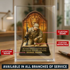 1 The Man Kneels Before God Acrylic Plaque Personalized Gifts For USCG