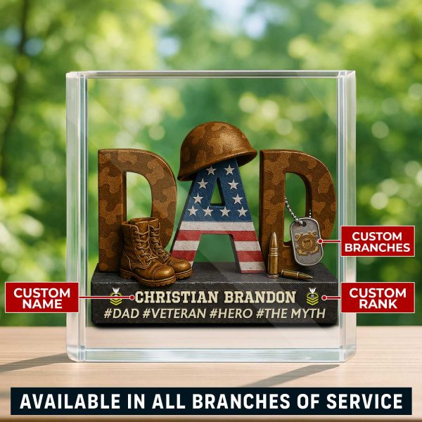 1 USCG Custom Military Logo Gifts For Veteran Dad