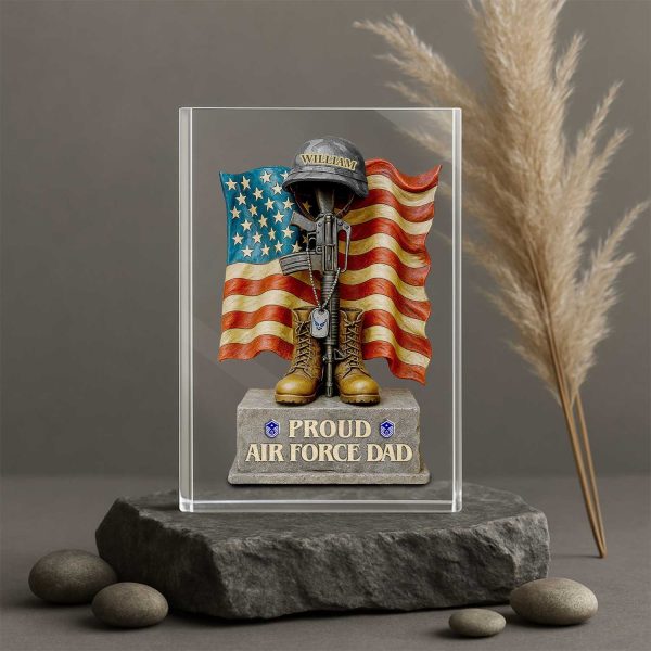 AirForce Veteran Dad Acrylic Plaque Personalized Gifts For Dad 4