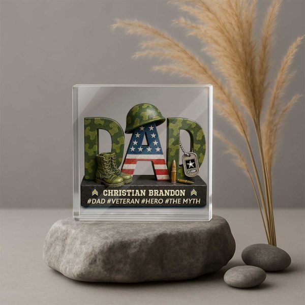 Army Custom Military Logo Gifts For Veteran Dad 4