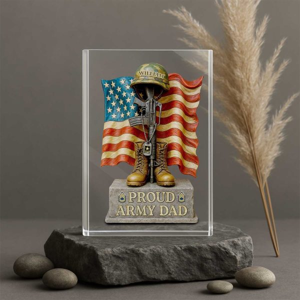 Army Veteran Dad Acrylic Plaque Personalized Gifts For Dad 4