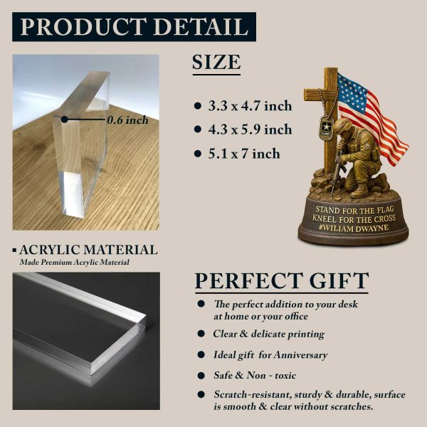 Army Veterans Military Acrylic Plaque Personalized Gifts For Veteran 5