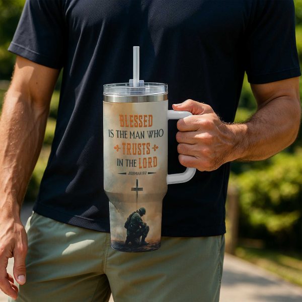 Blessed Is The Man Who Trusts In The Lord Tumbler 40oz 4