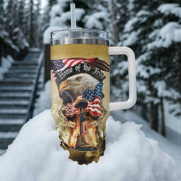 Home Of The Free Tumbler 40oz 5