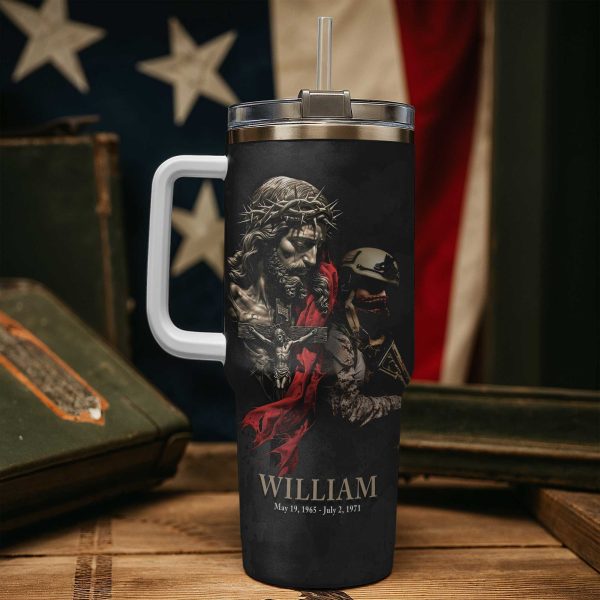 I Will Fear No Evil For You Are With Me Psalm 234Tumbler 40oz 2
