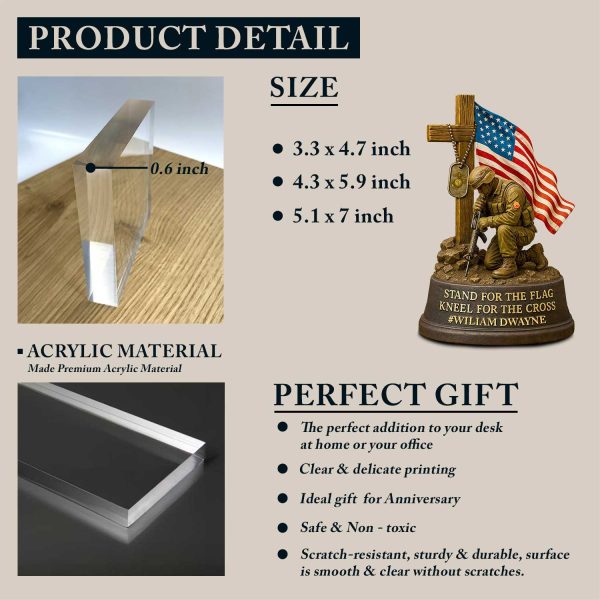 USMC Veterans Military Acrylic Plaque Personalized Gifts For Veteran 5